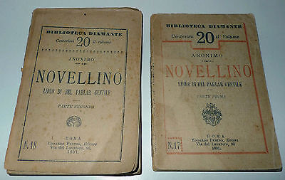 Anonimo,NOVELLINO.LIBRO DI BEL PARLAR GENTILE,1891 Edoardo Perino[coll.DIAMANTE