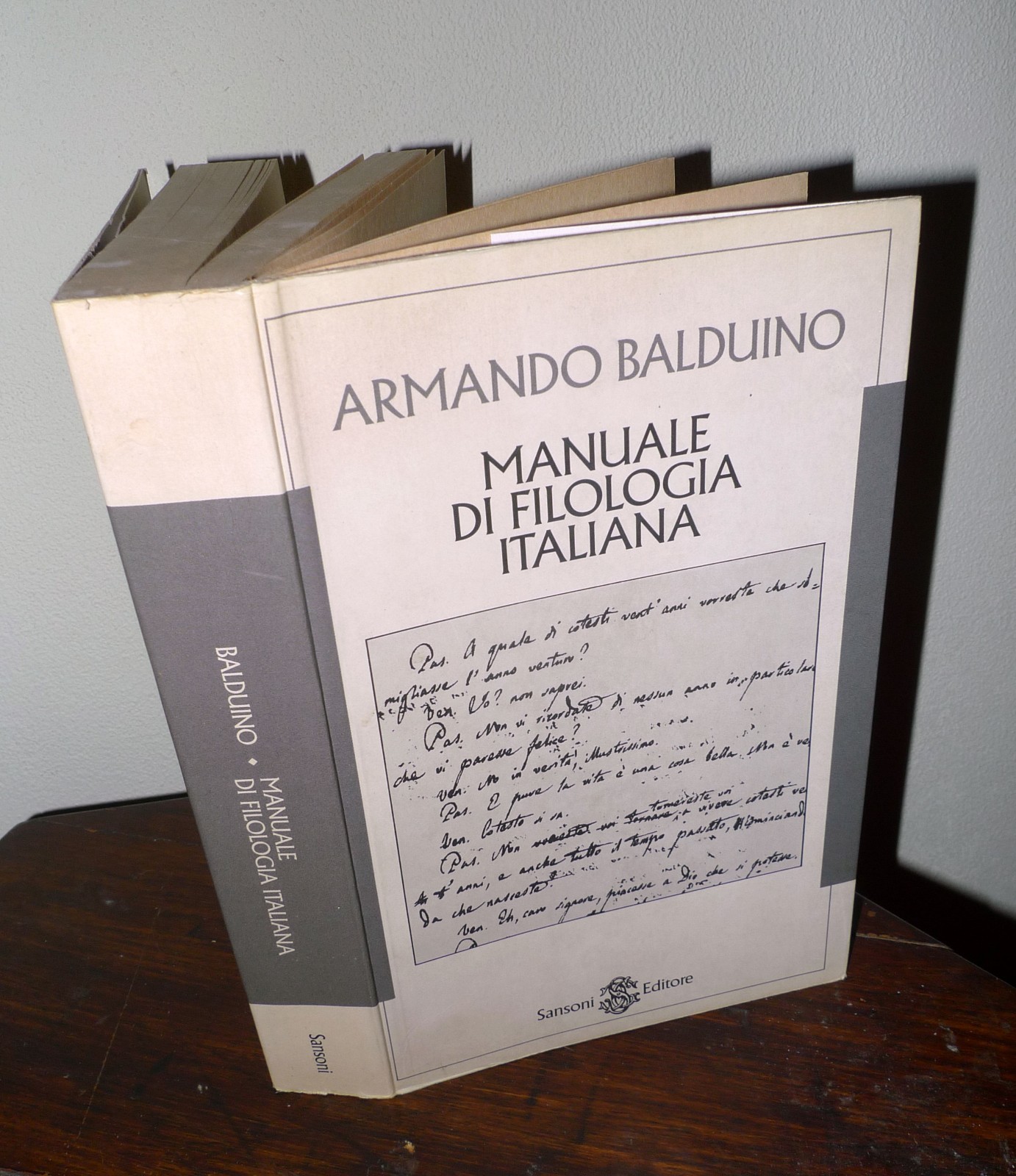 Armando Balduino,MANUALE DI FILOLOGIA ITALIANA,1995 Sansoni