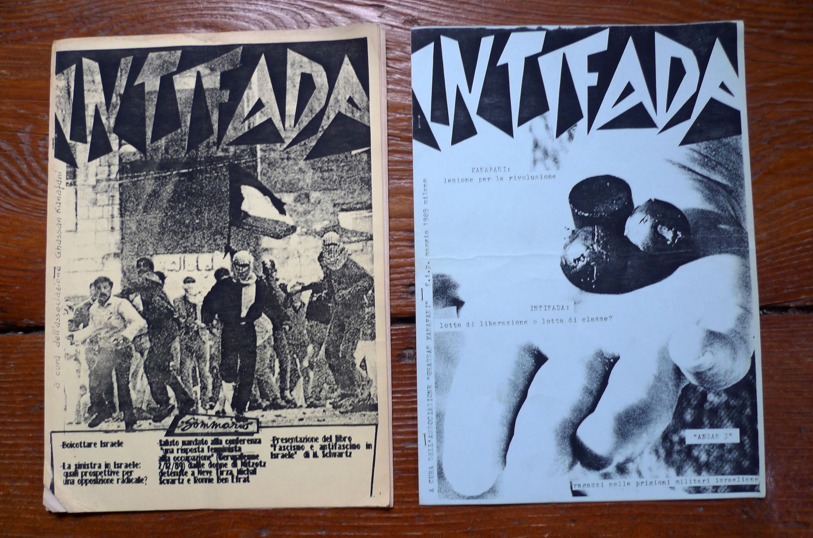 Associazione Ghassan Kanafani,INTIFADA,1989[rivista,PALESTINA,ISRAELE