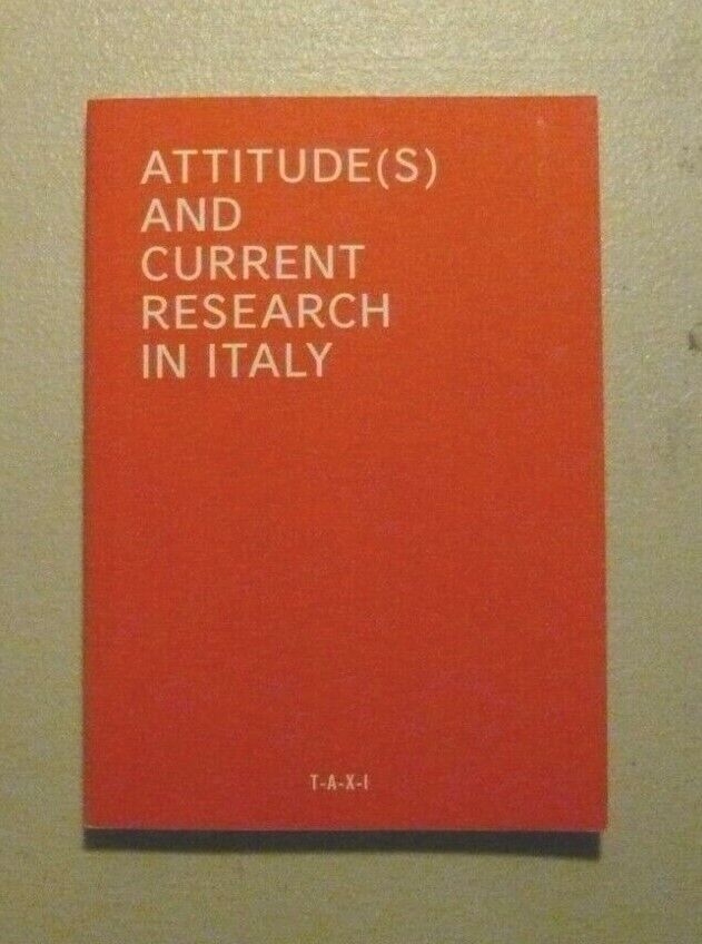 ATTITUDE(S) CURRENT RESEARCH IN ITALY,T.A.X.I,Torino 2015[Leotta,Troiano,Tripodi