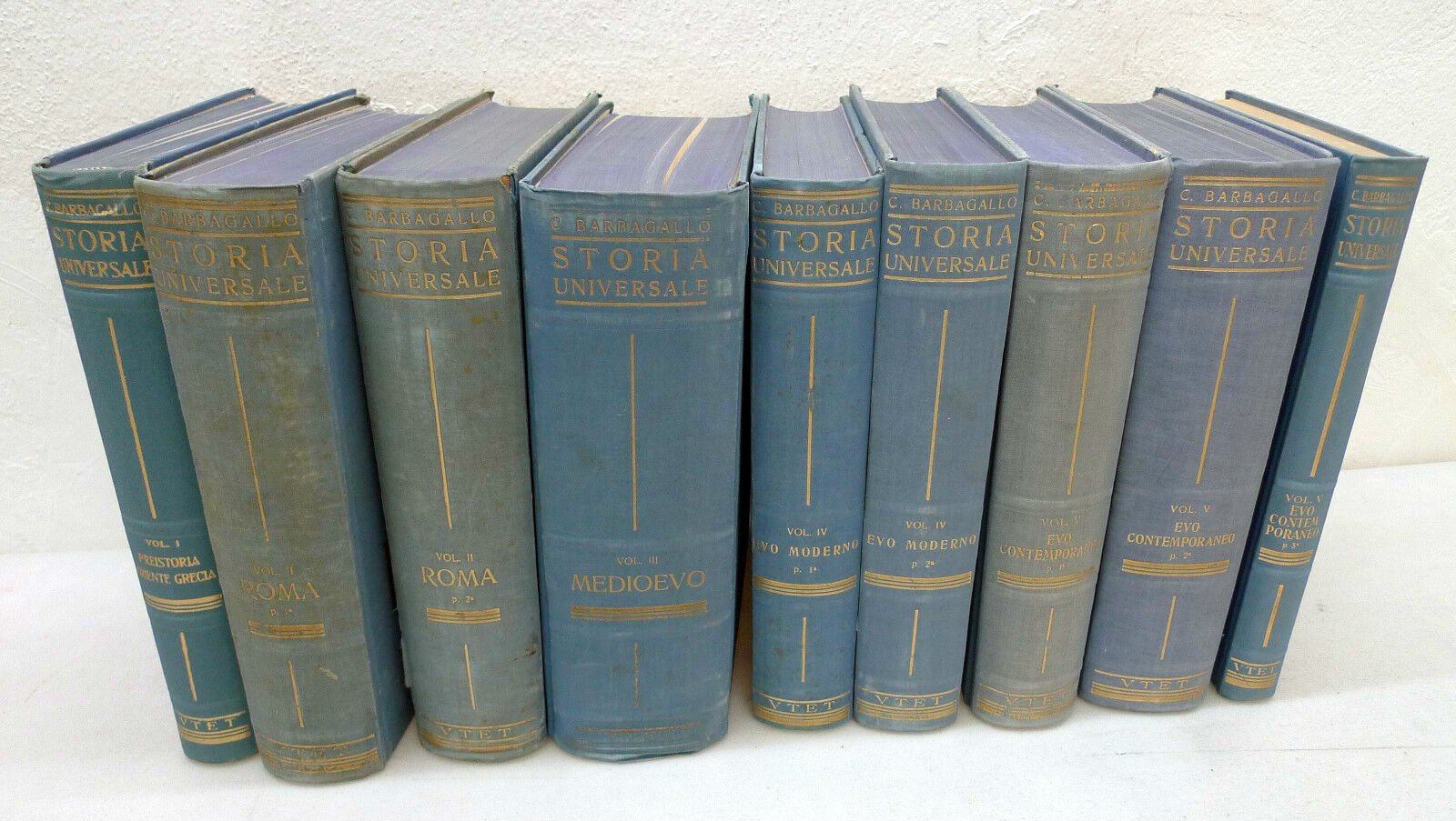 Barbagallo,STORIA UNIVERSALE,UTET 1931-55,9 tomi[preistoria,Grecia,Roma,Medioevo