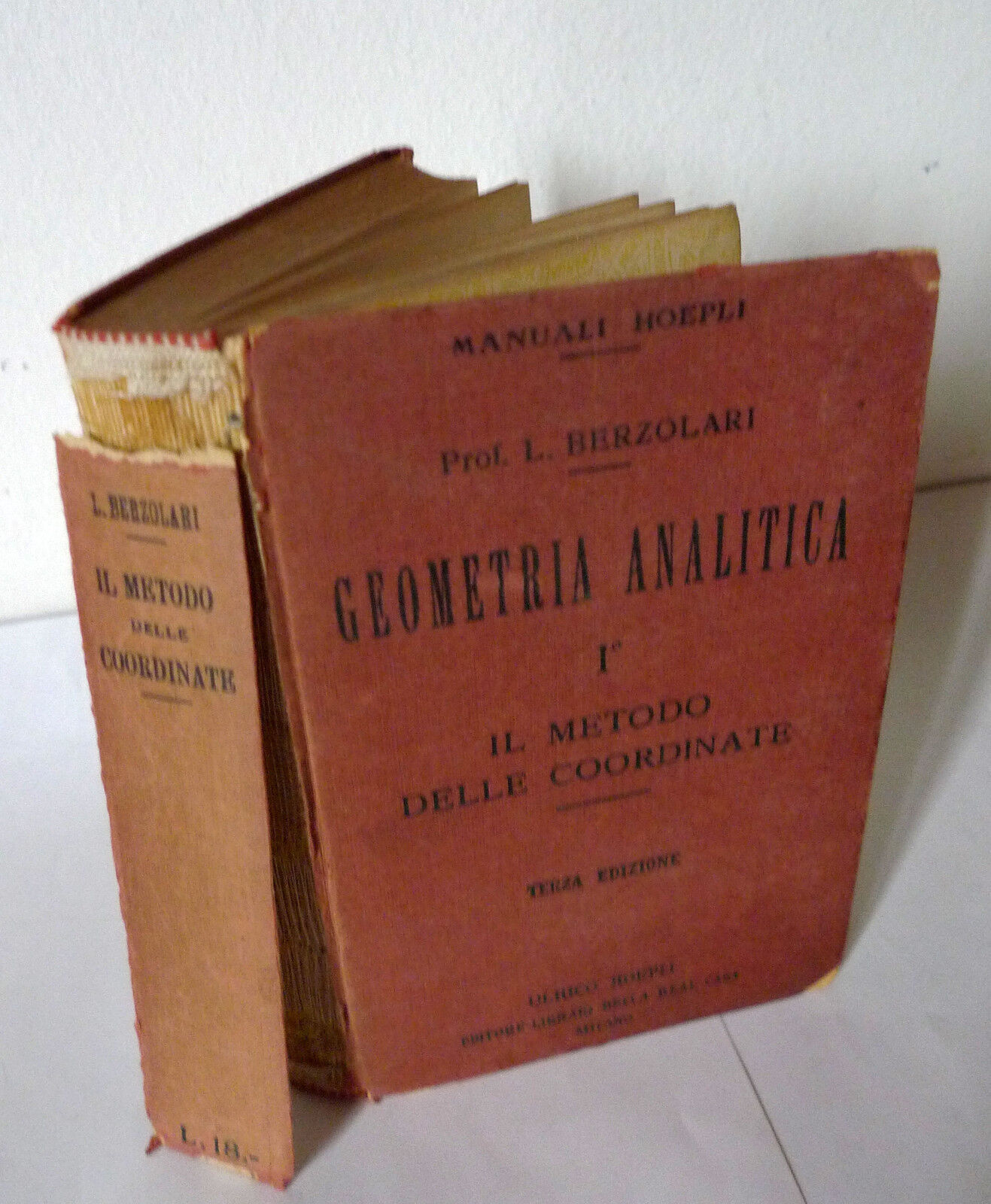 Berzolari,GEOMETRIA ANALITICA I.IL METODO DELLE COORDINATE,1925 Hoepli[manuale