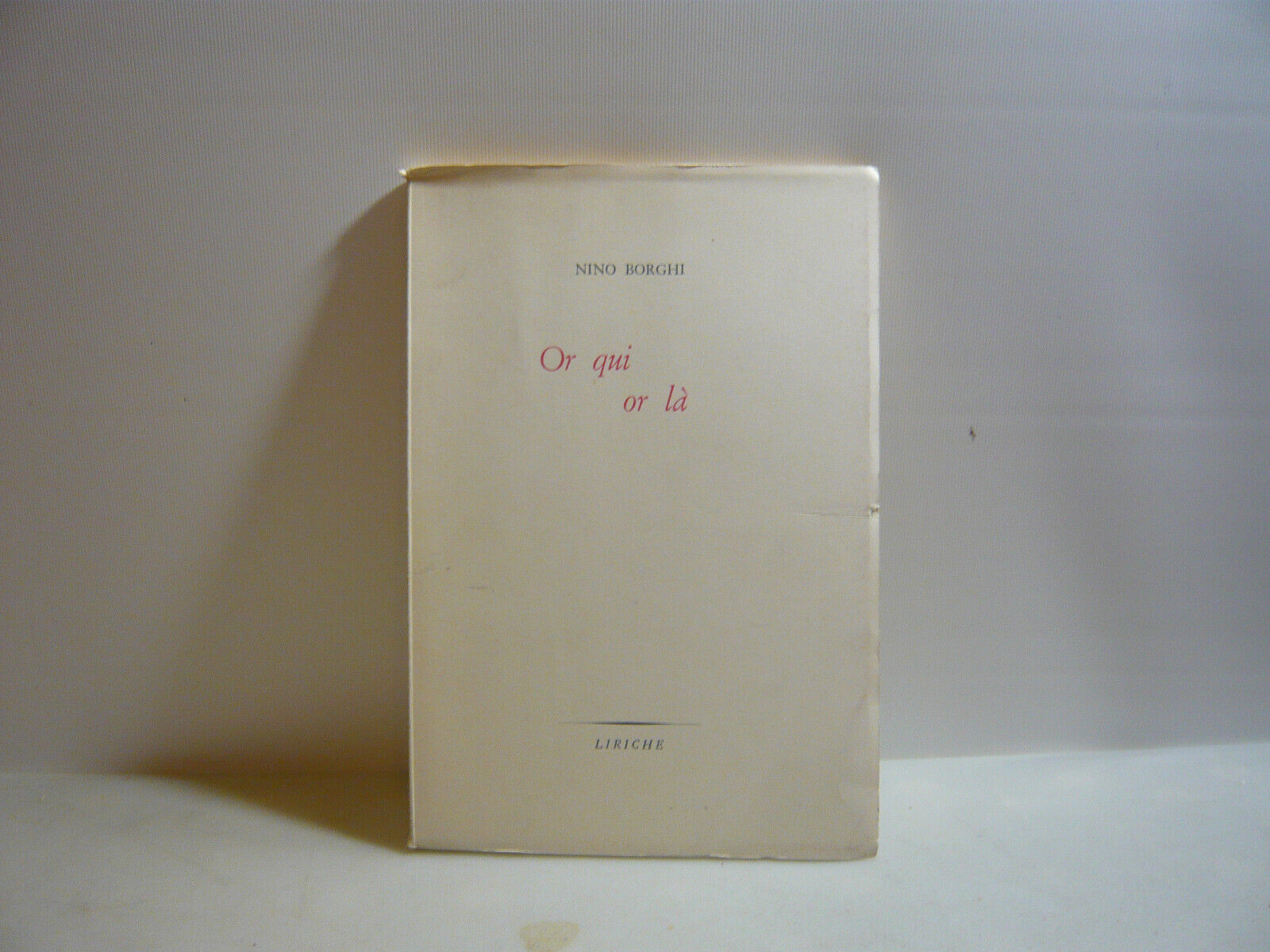 Borghi,OR QUI OR LA',Bologna,1963