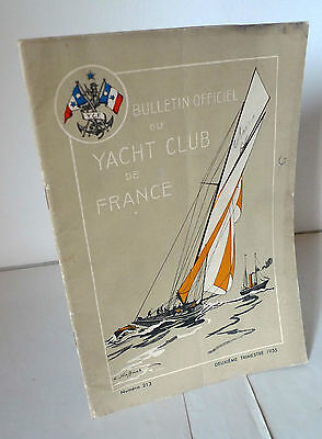 Bulletin Officiel DU YACHT CLUB DE FRANCE n.213 1955[nautica,barche,rivista