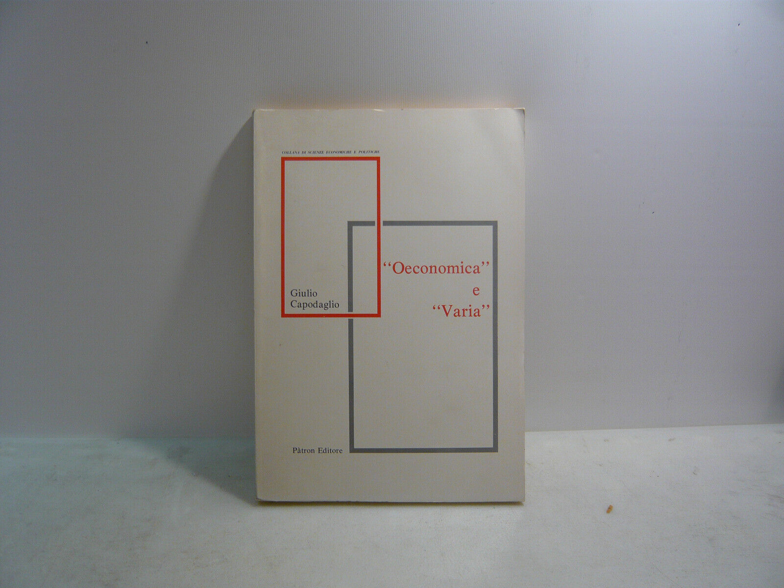 Capodaglio,OECONOMICA E VARIA,Bologna,1979