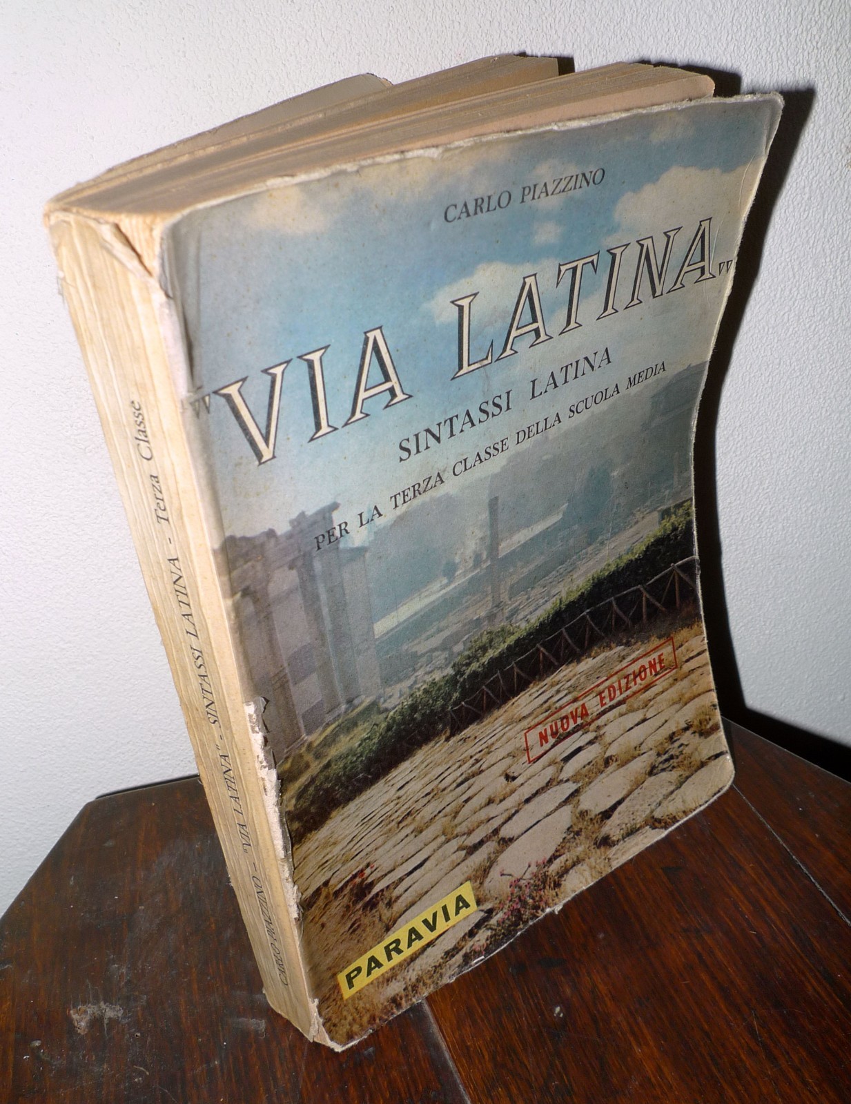 Carlo Piazzino,VIA LATINA.SINTASSI LATINA PER LA SCUOLA,1958 Paravia[manuale