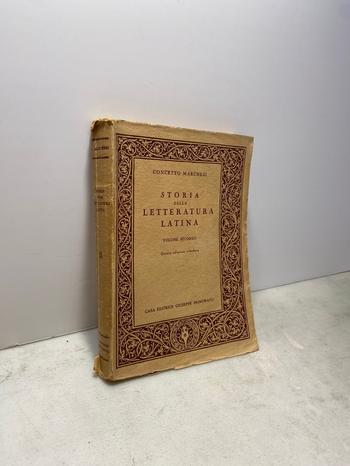 Concetto Marchesi STORIA DELLA LETTERATURA LATINA voll. 1 e 2,1940/50