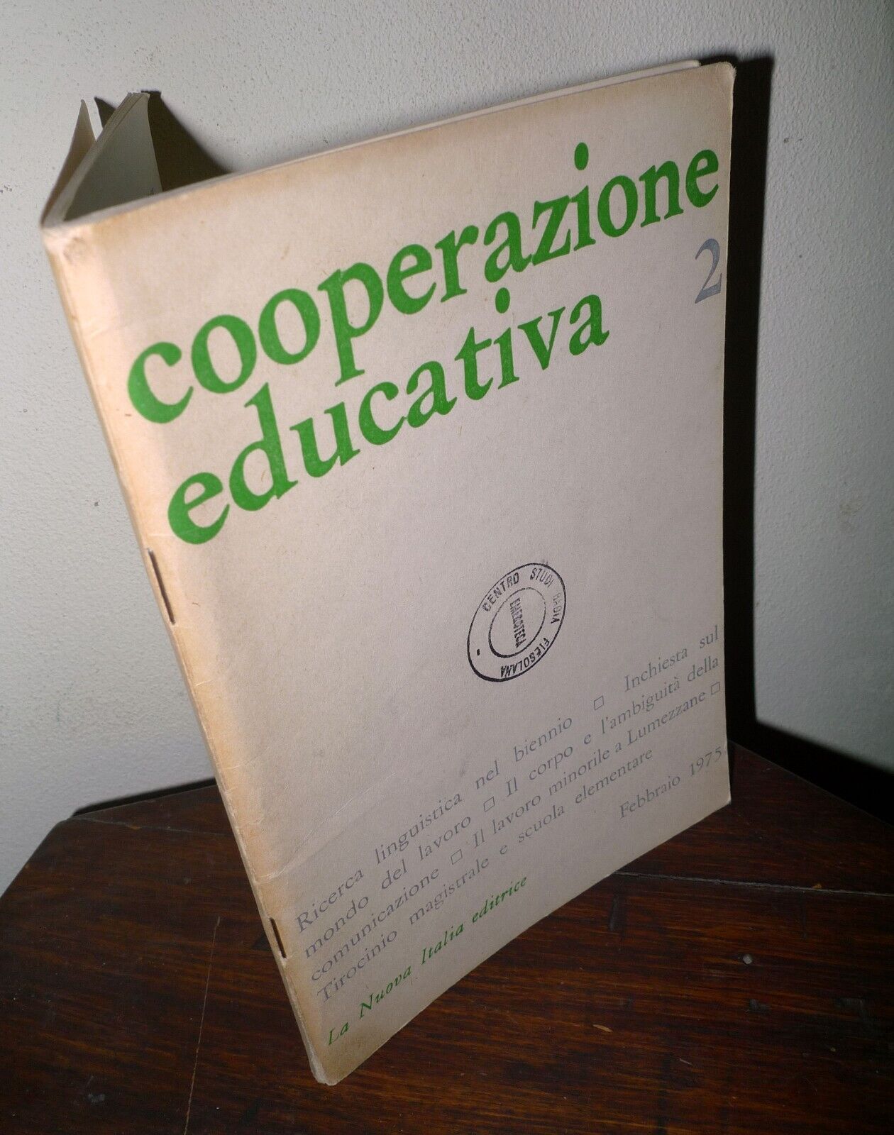 COOPERAZIONE EDUCATIVA n.2 1975,La Nuova Italia[scuola,pedagogia,linguistica