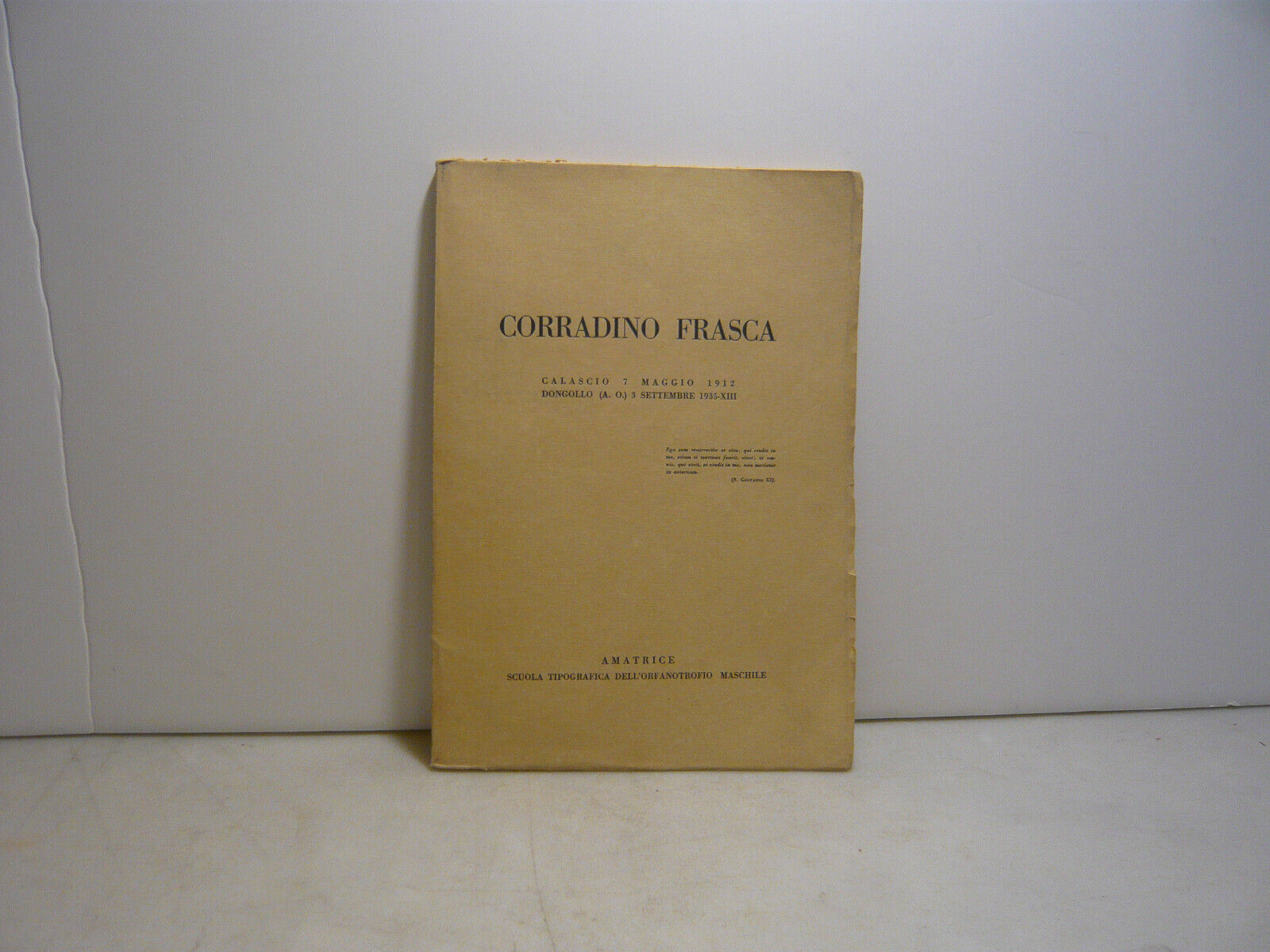 CORRADINO FRASCA,Amatrice,1935