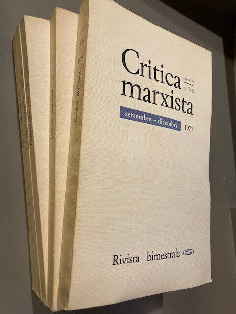 Critica marxista anno 9 1971. Rivista bimestrale[annata completa