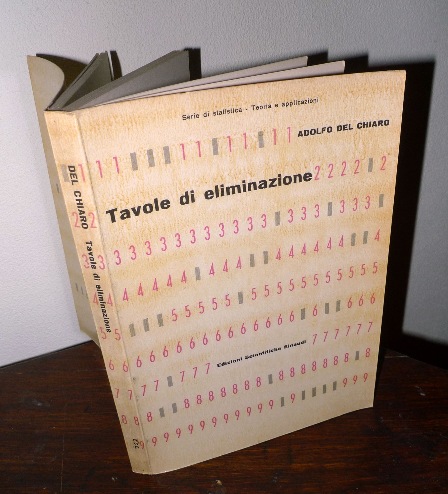 Del Chiaro,TAVOLE DI ELIMINAZIONE'58 Scientifiche Einaudi/Boringhieri[STATISTICA