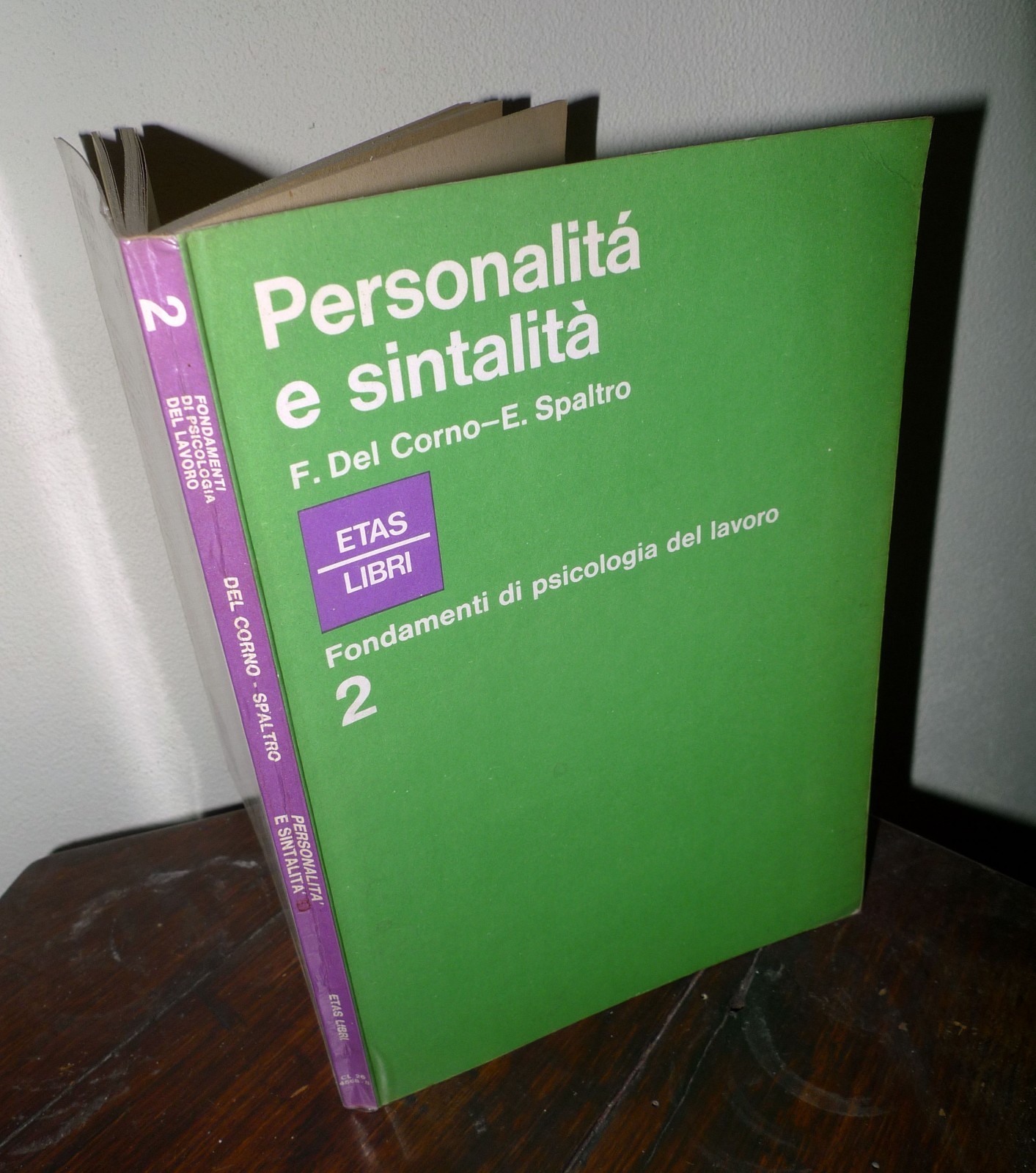 Del Corno/Spaltro,PERSONALITÀ E SINTALITÀ,1976 ETAS[psicologia del lavoro