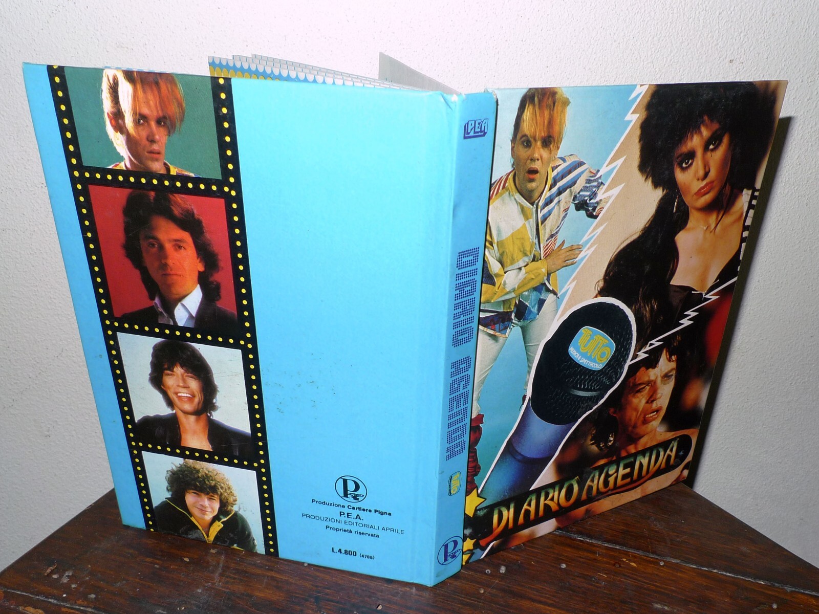 DIARIO scolastico AGENDA TUTTO MUSICA & SPETTACOLO,P.E.A.1983[VINTAGE