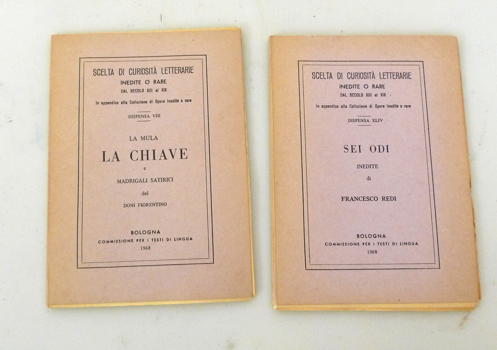 Doni Fiorentino,LA MULA/ODI INEDITE DI FRANCESCO REDI,Forni 1968[anastatica