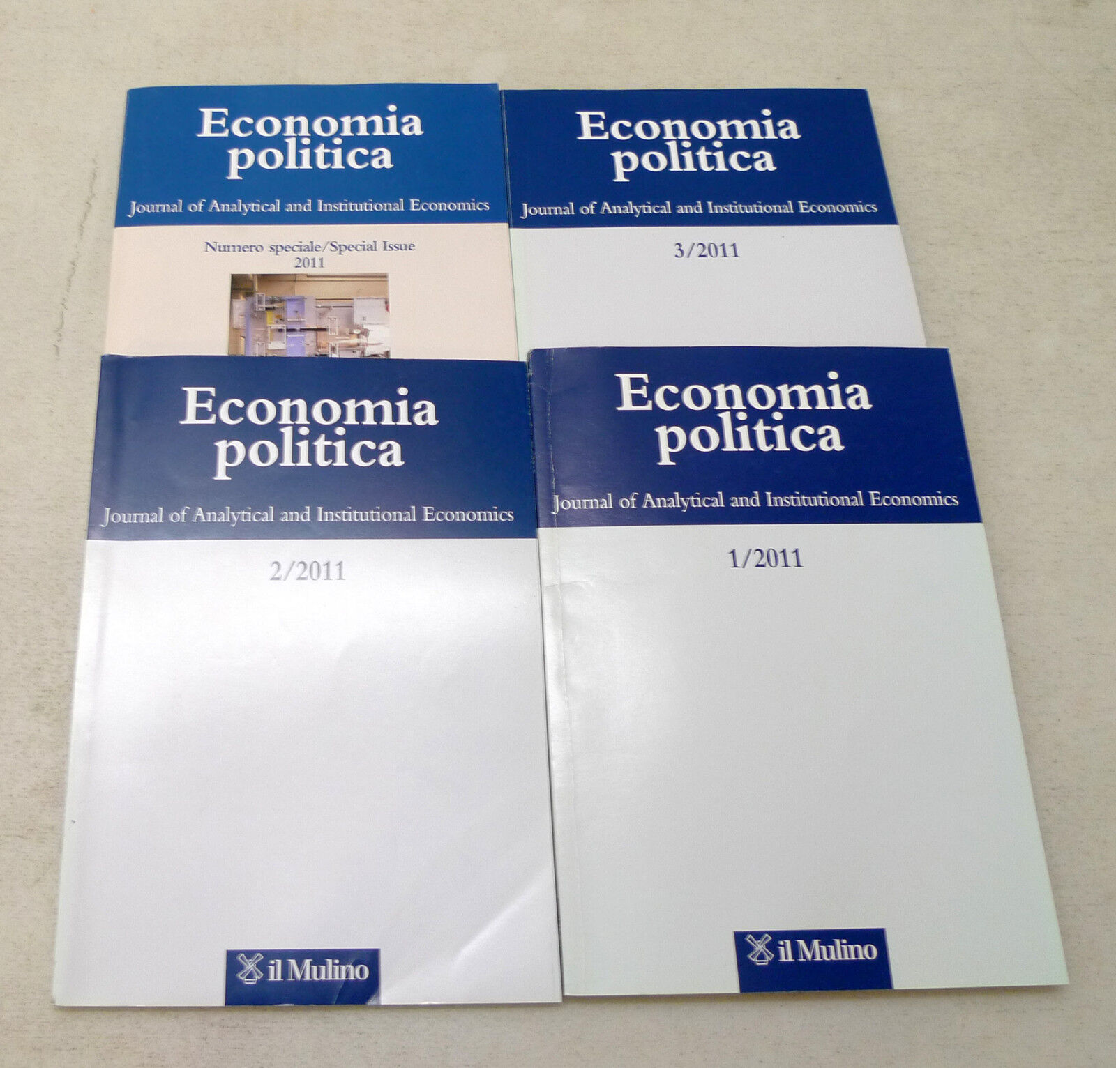 ECONOMIA POLITICA 2011.Journal of Analytical and Institutional Economics,Mulino