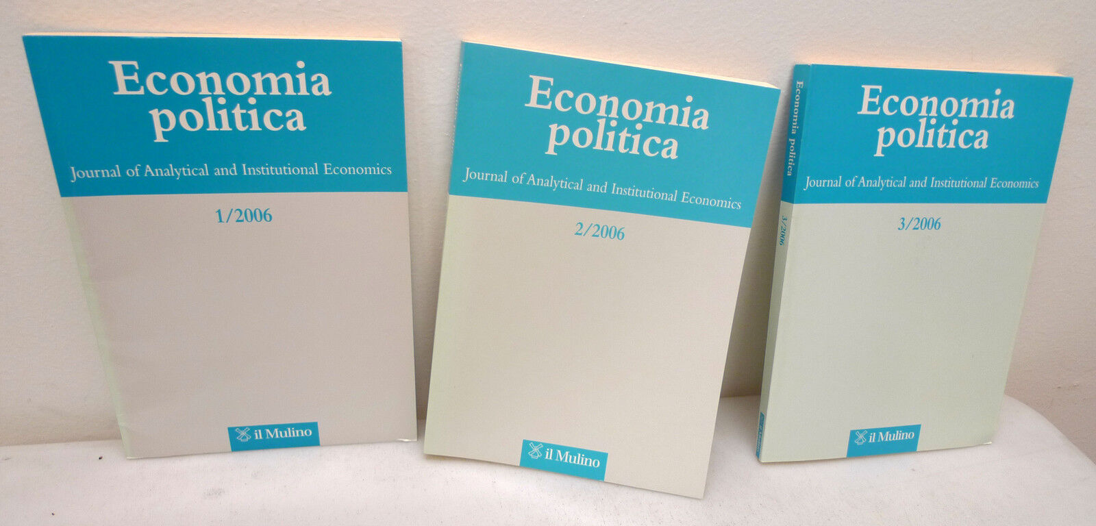 ECONOMIA POLITICA.Journal of Analytical and Institutional Economics,2006 Mulino