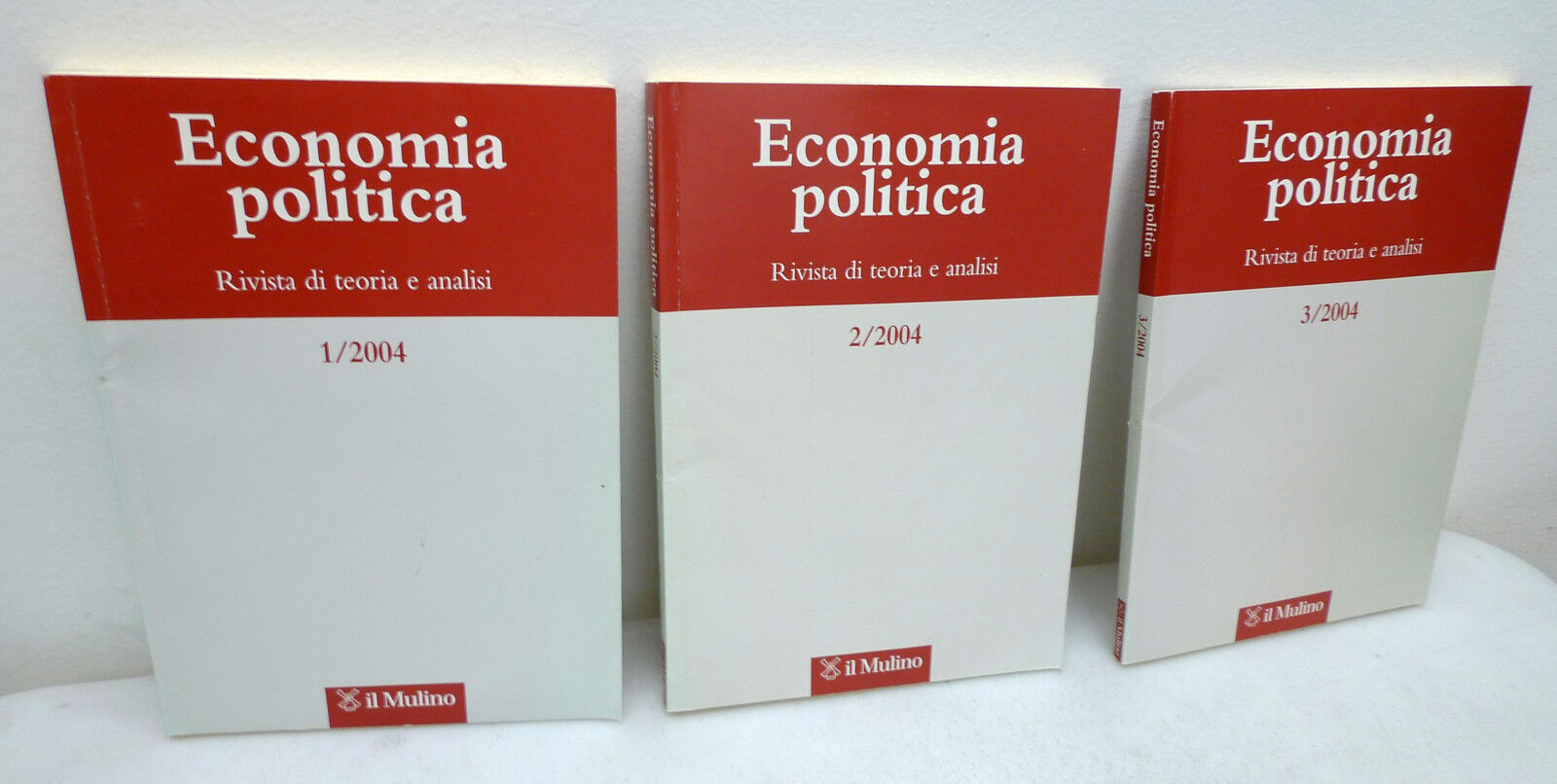 ECONOMIA POLITICA.Rivista di teoria e analisi 1/2/3 2004,Mulino[annata completa