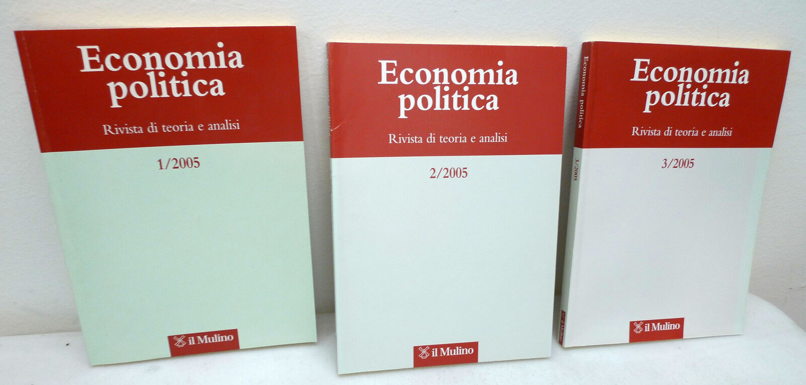 ECONOMIA POLITICA.Rivista di teoria e analisi 1/2/3 2005,Mulino[annata completa