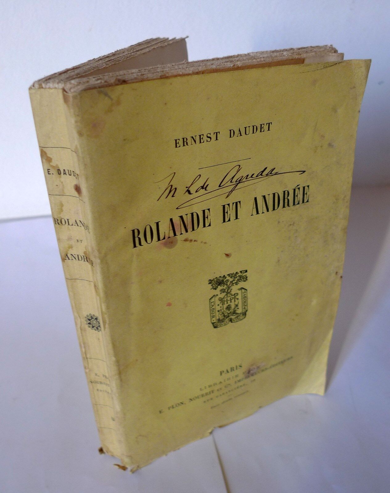 ERNEST DAUDET,ROLANDE ET ANDRÉE,Plon 1897?[narrativa francese