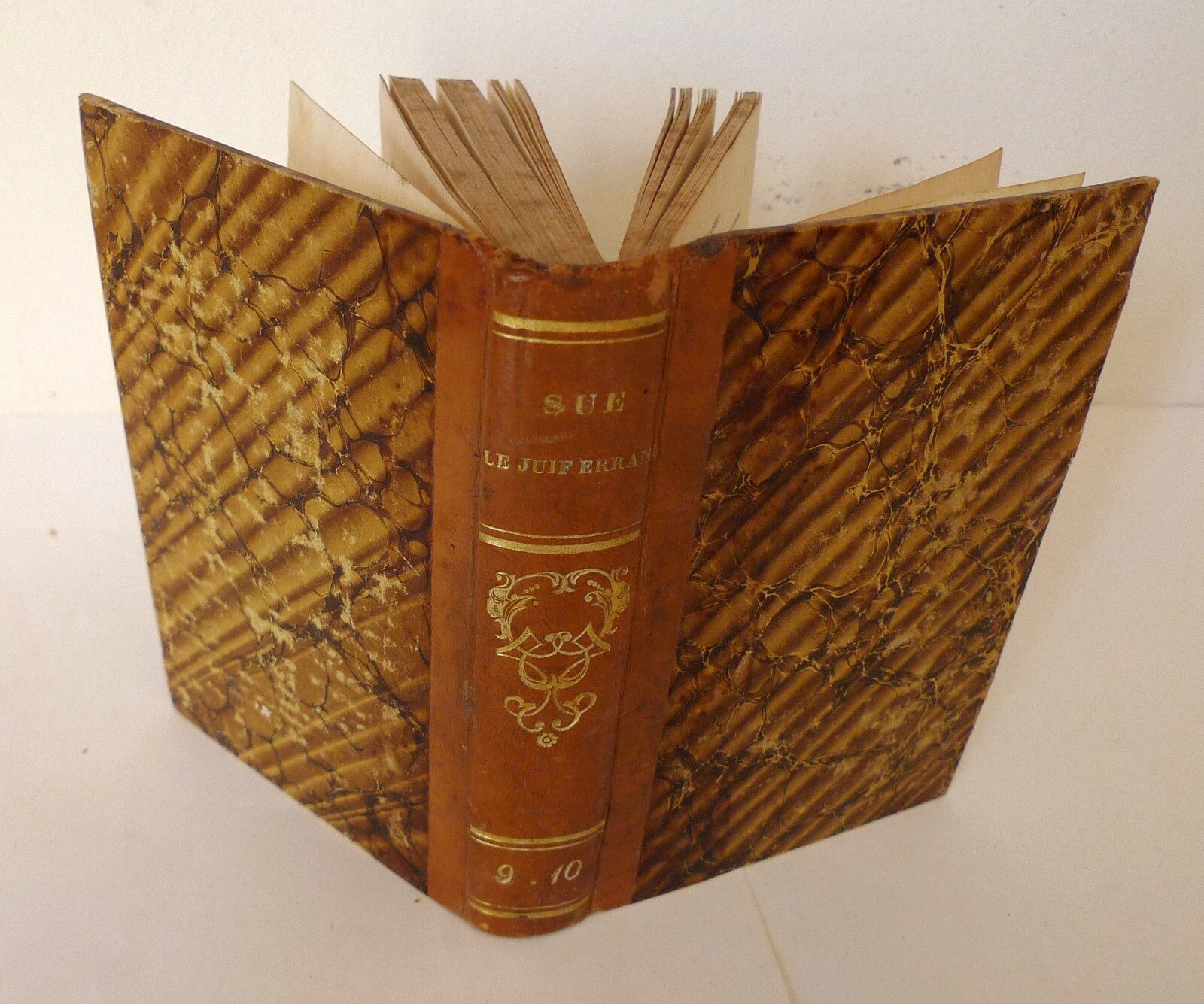 Eugène Sue,LE JUIF ERRANT,tome IX-X,1845 Meline,Bruxelles[L'ebreo errante