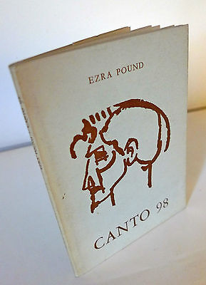 Ezra Pound,CANTO 98,1958 ed.num.all'Insegna del Pesce d'Oro[poesia,Scheiwiller