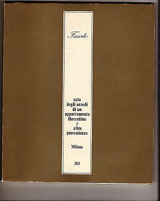 Finarte n.303 1979,ASTA DEGLI ARREDI DI UN APPARTAMENTO FIORENTINO[ANTIQUARIATO