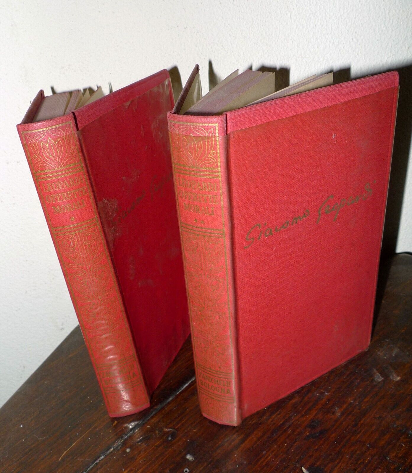 Giacomo Leopardi,OPERETTE MORALI E ALTRI SCRITTI,2 VOLL.,1966 Zanichelli