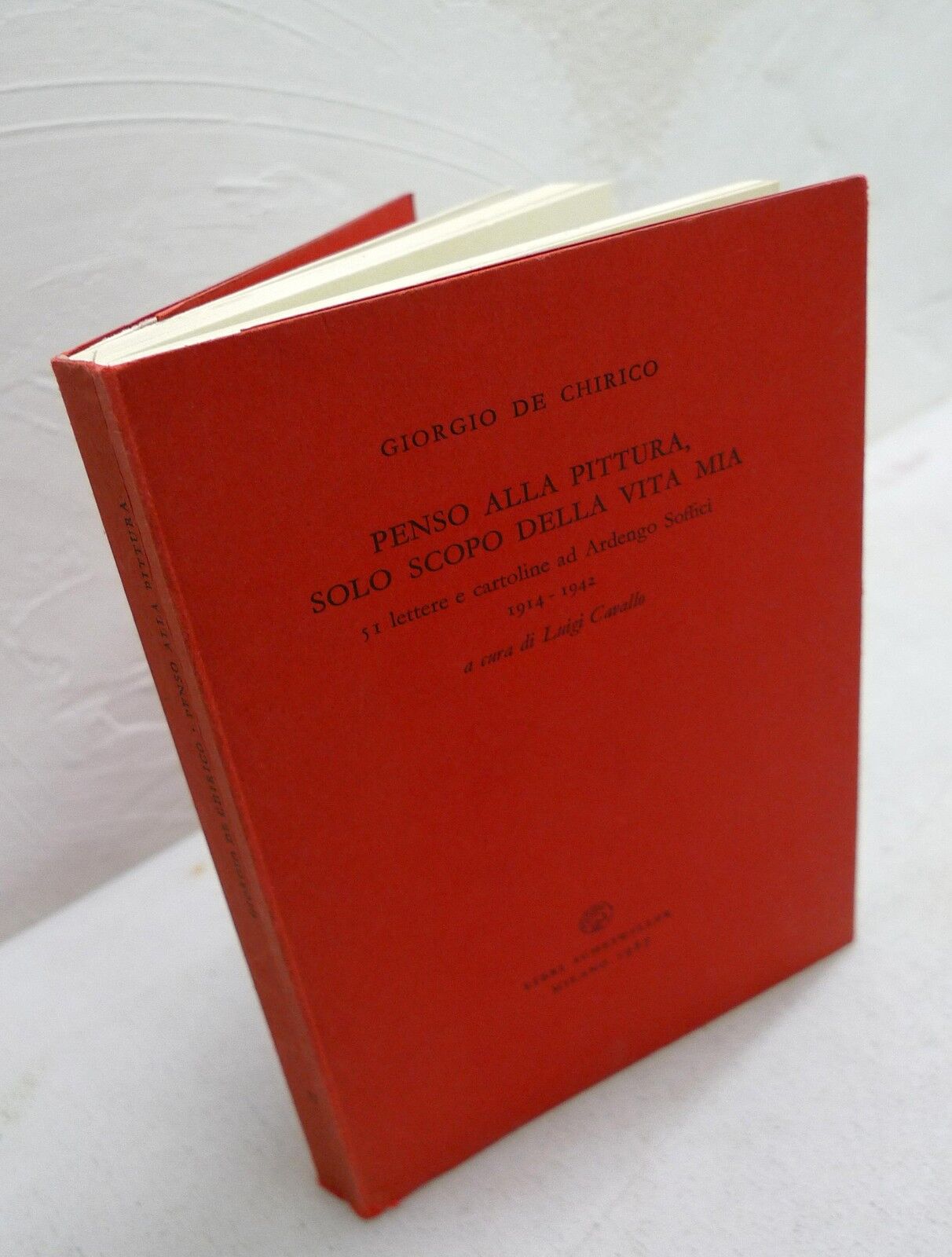 Giorgio De Chirico,PENSO ALLA PITTURA,1987 Scheiwiller[lettere,Ardengo Soffici