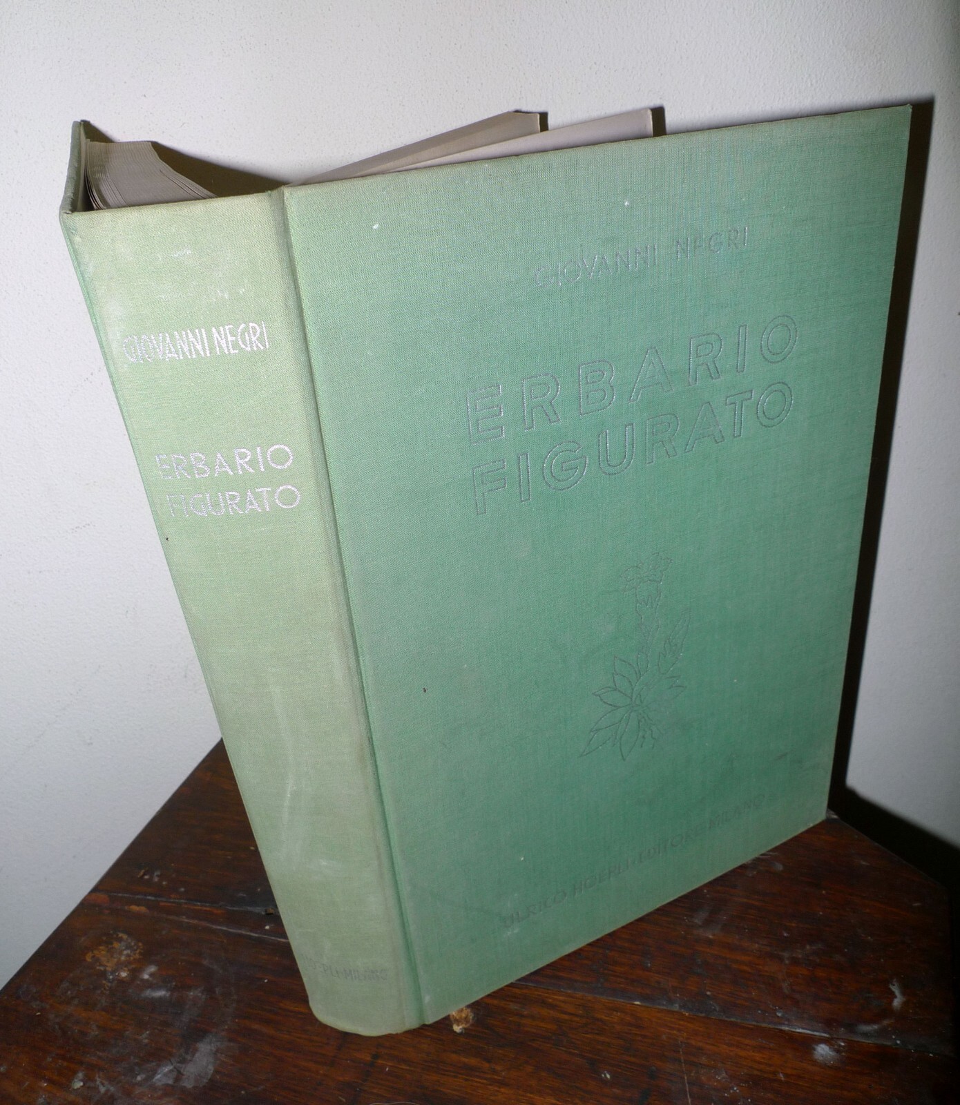 Giovanni Negri,ERBARIO FIGURATO,1960 Hoepli[botanica,piante medicinali