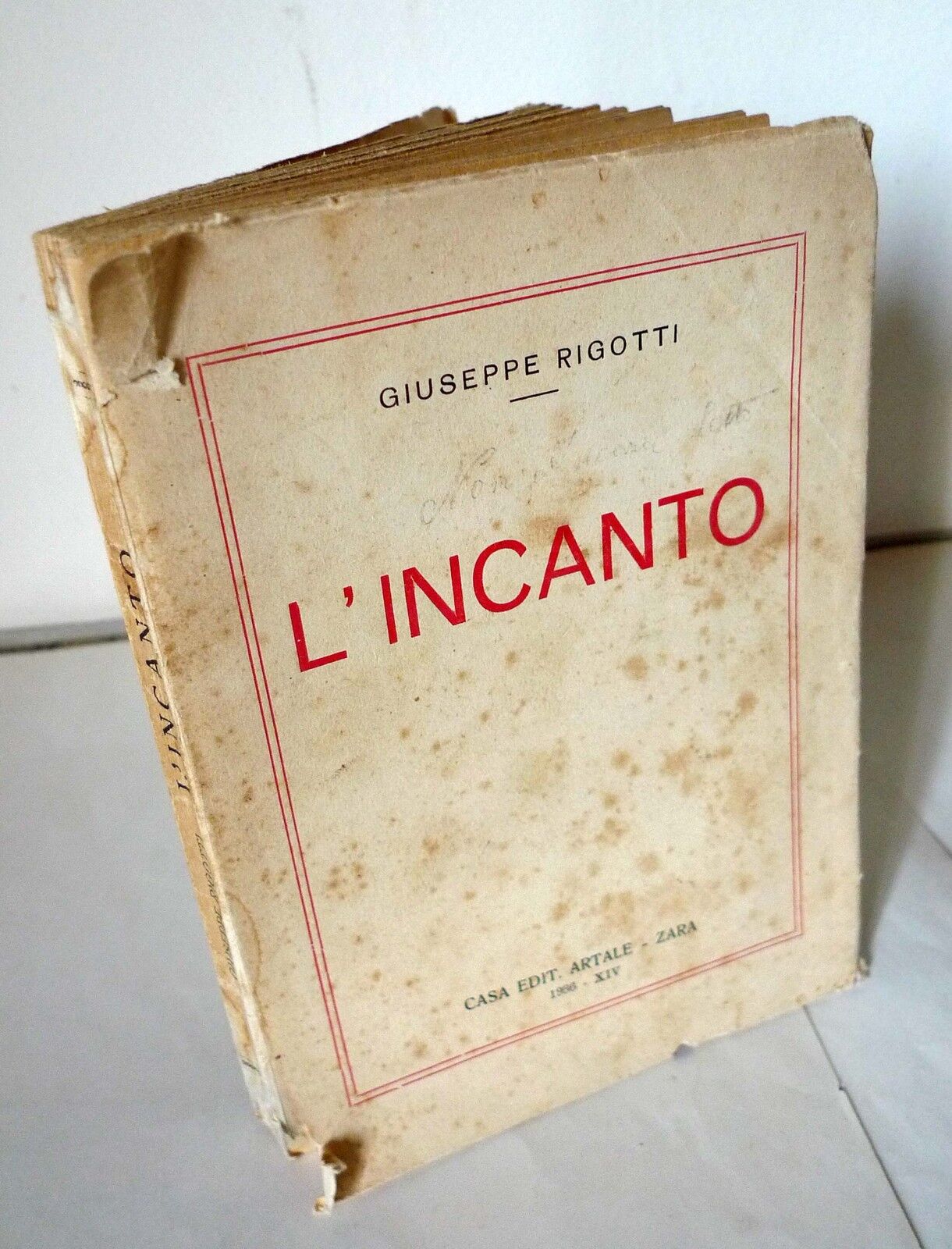 Giuseppe Rigotti,L'INCANTO,Artale 1936,Zara(Dalmazia)