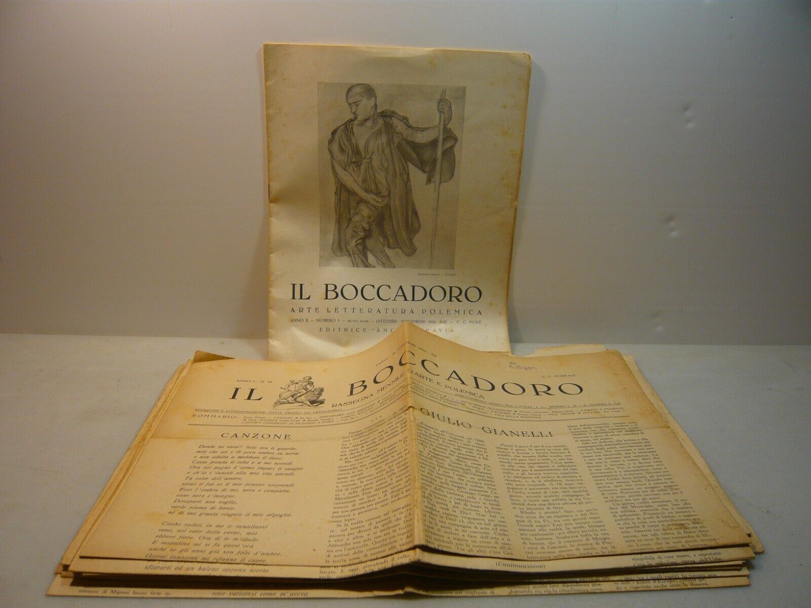 IL BOCCADORO Rassegna mensile d’arte e polemica, Pavia 1933-1934