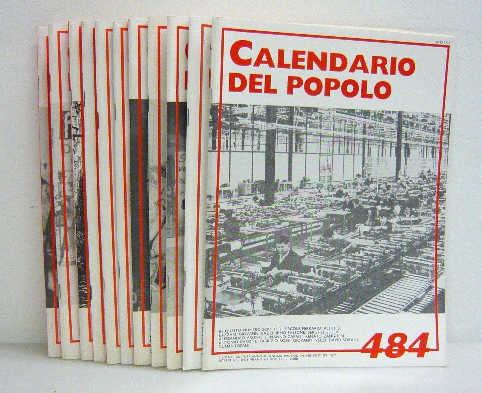 IL CALENDARIO DEL POPOLO.Rivista di cultura,1986 annata completa