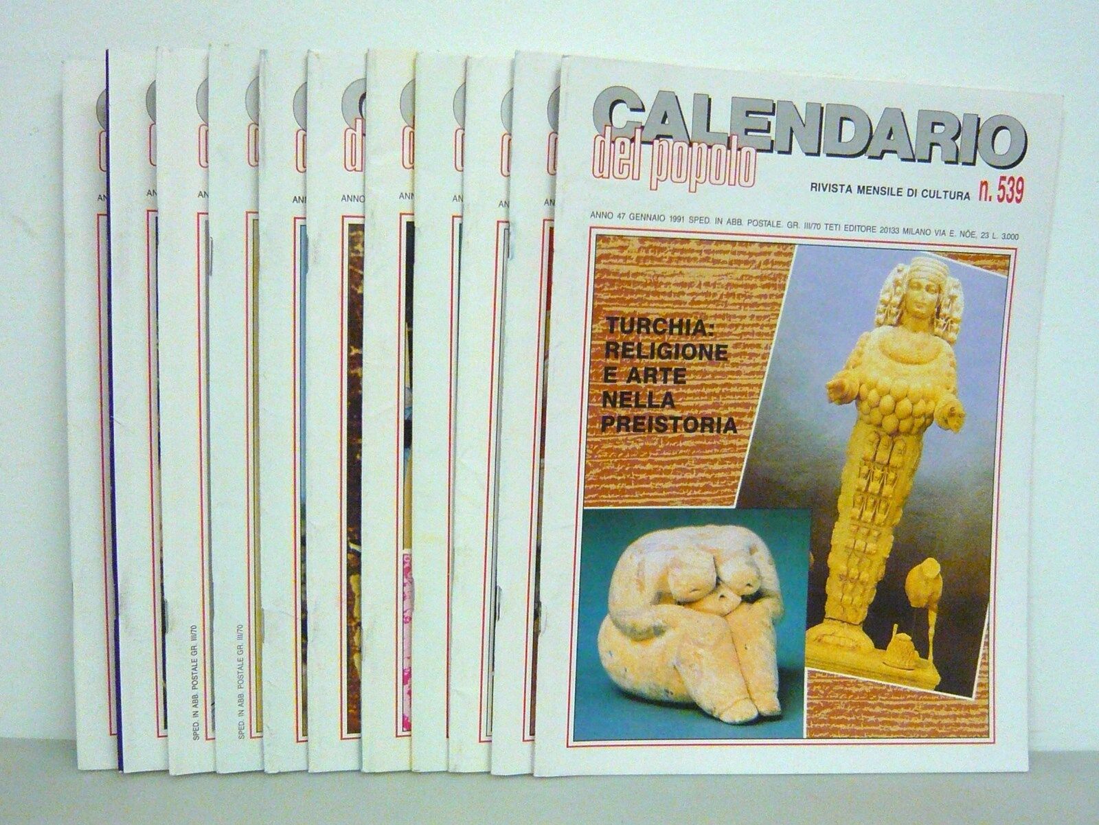 IL CALENDARIO DEL POPOLO.Rivista di cultura,1991 annata completa