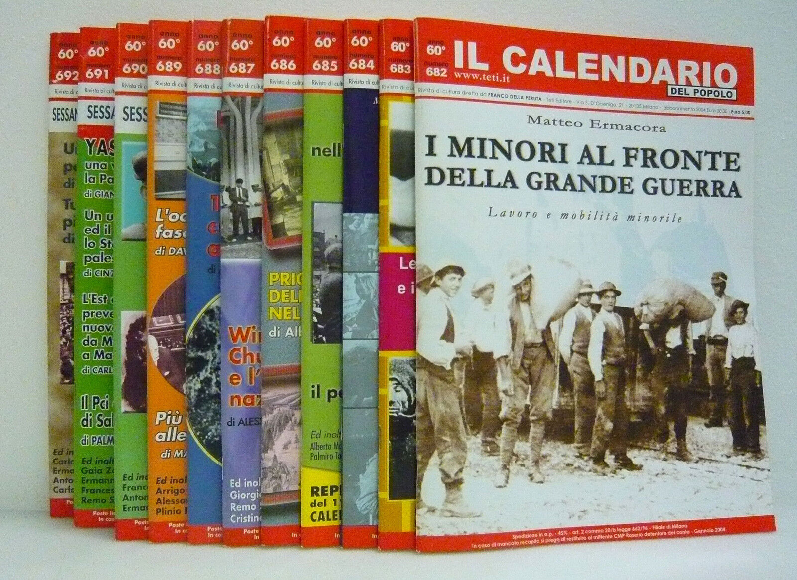 IL CALENDARIO DEL POPOLO.Rivista di cultura,2004 annata completa