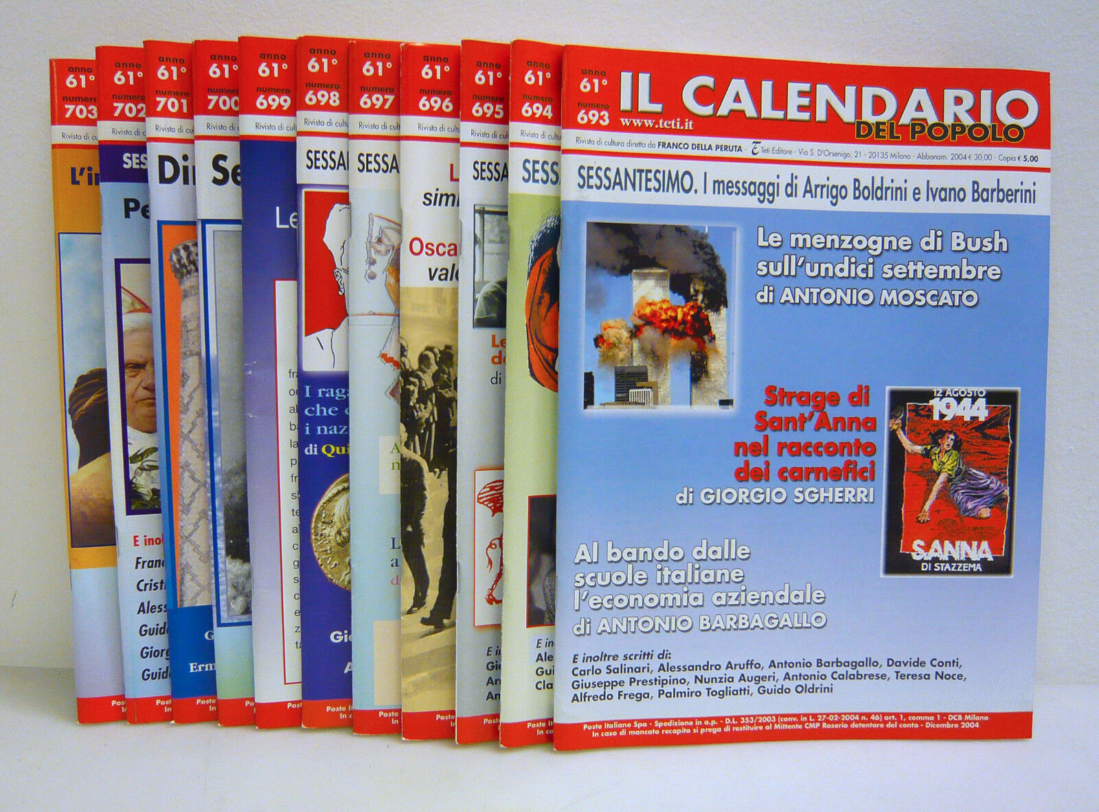 IL CALENDARIO DEL POPOLO.Rivista di cultura,2005 annata completa