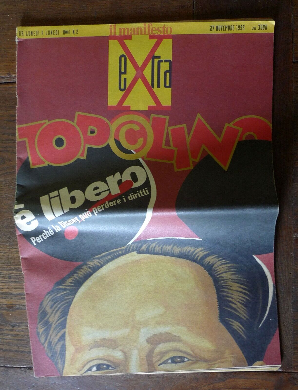 IL MANIFESTO EXTRA N.2 1995.TOPOLINO È LIBERO