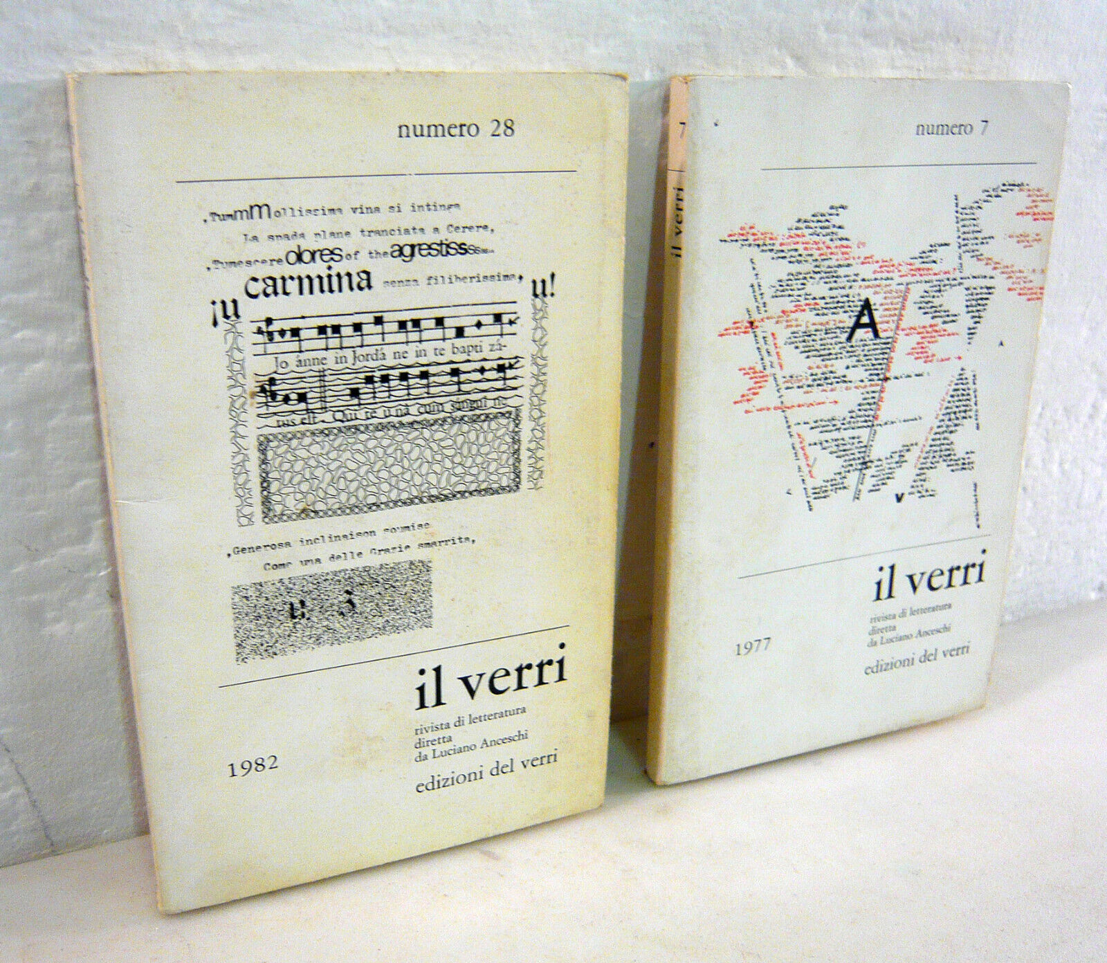 IL VERRI n.7 1977/n.28 1982[estetica,Luciano Anceschi,Nietzsche,Husserl,Eraclito