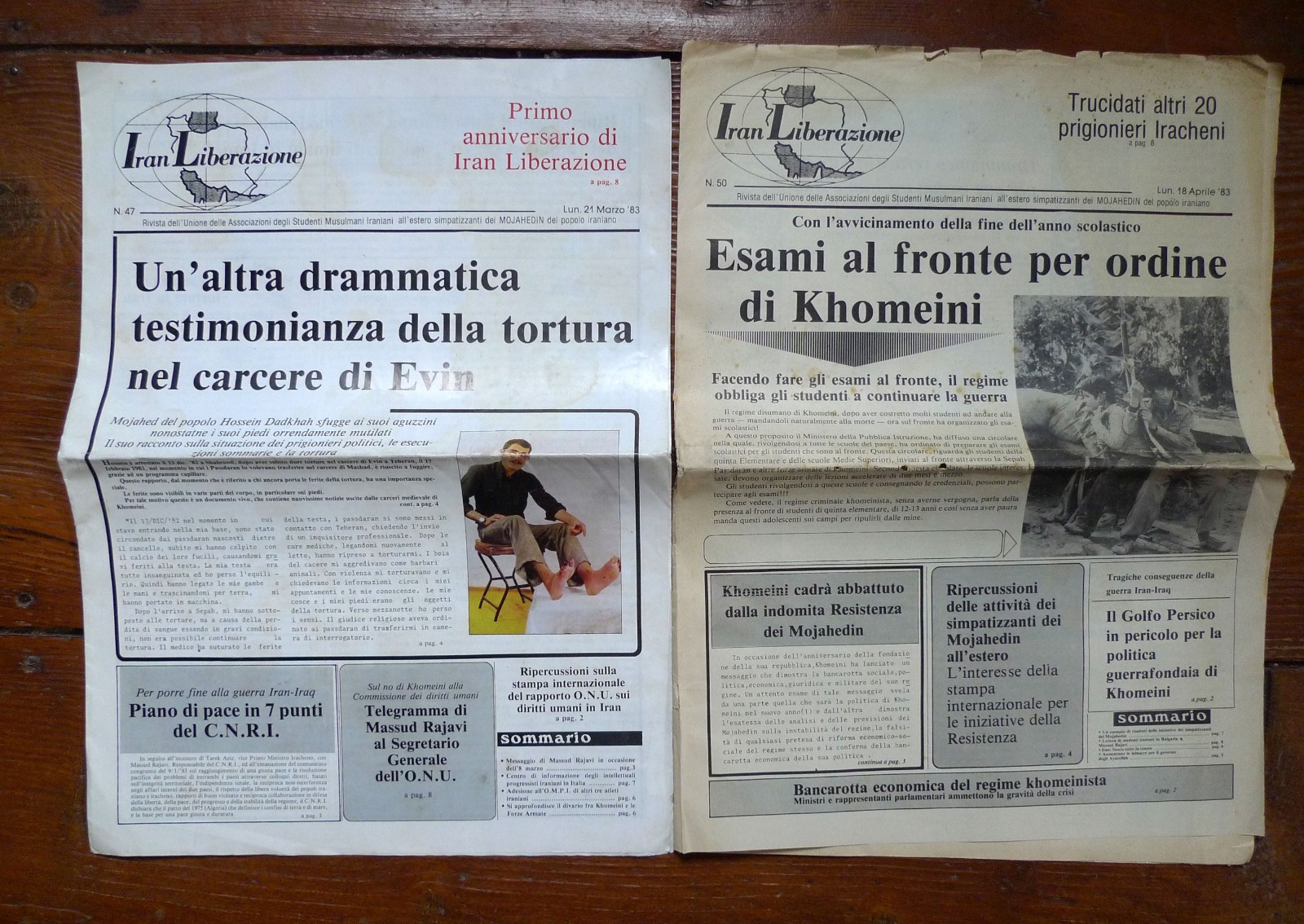 IRAN LIBERAZIONE n.47/50 mar.apr.1983[Studenti Musulmani Iraniani,carcere Evin