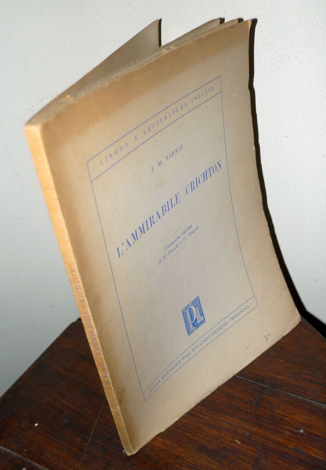 J.M.Barrie,L'AMMIRABILE CRICHTON,Patron 1961[LETTERATURA INGLESE