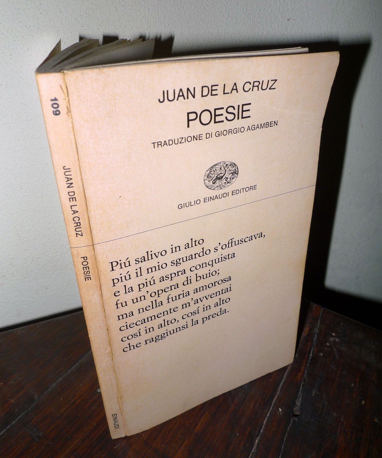 Juan de la Cruz,POESIE,1974 Rinaudi[introduzione e trad.Giorgio Agamben