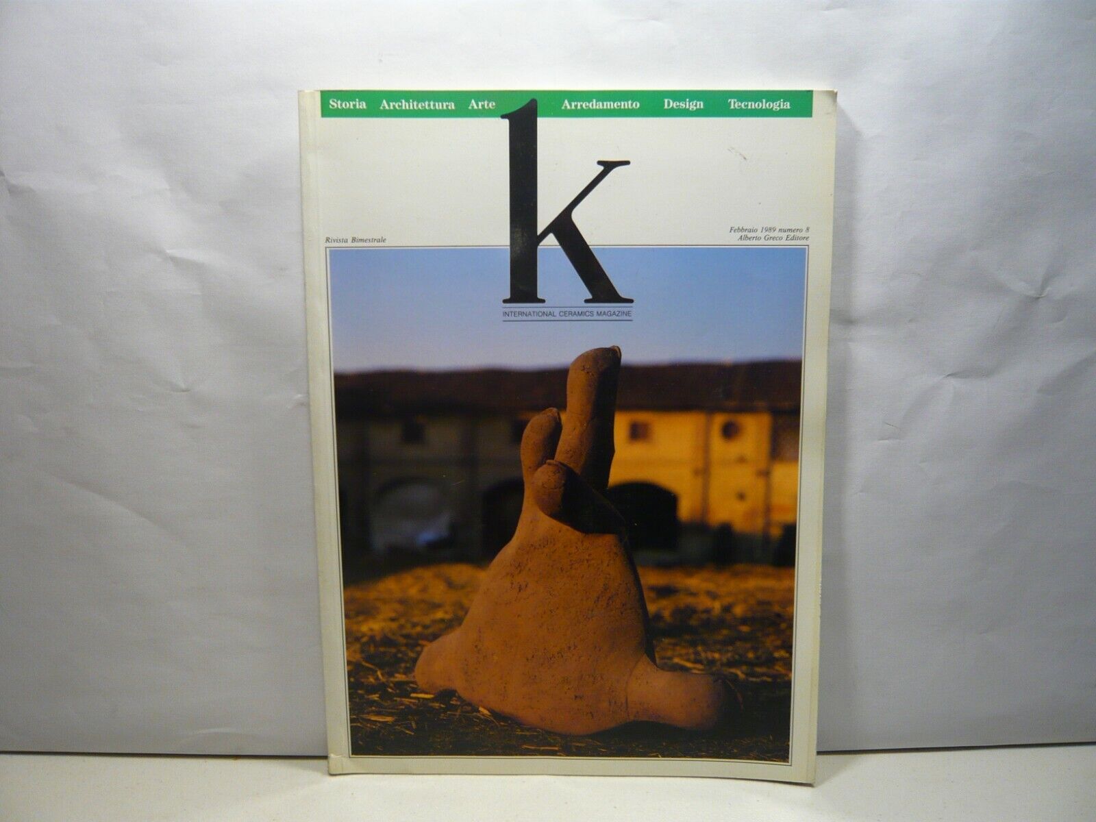 K N. 8.International Ceramics Magazine, Alberto Greco Ed, Milano, 1989[ceramica
