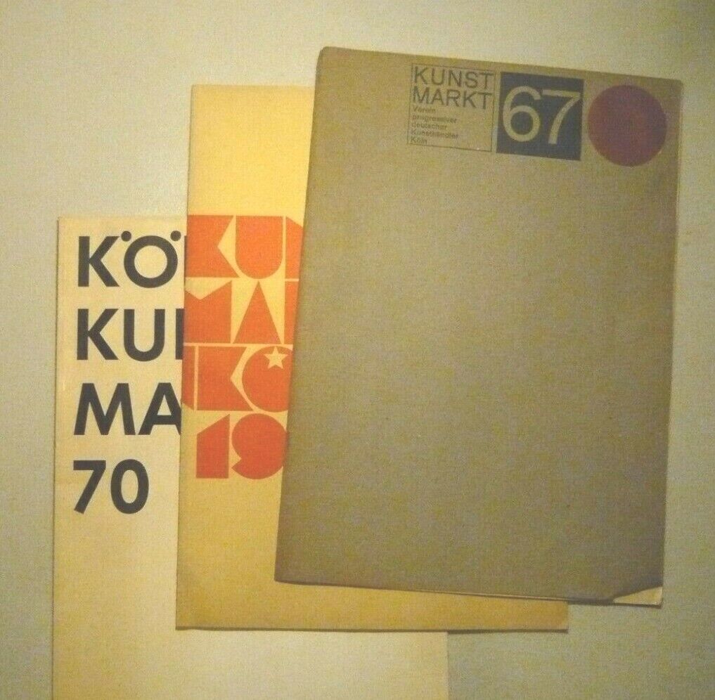KOLNER KUNST MARKT 67, 69, 70,1967, 1969, 1970[catalogo, antiquariato