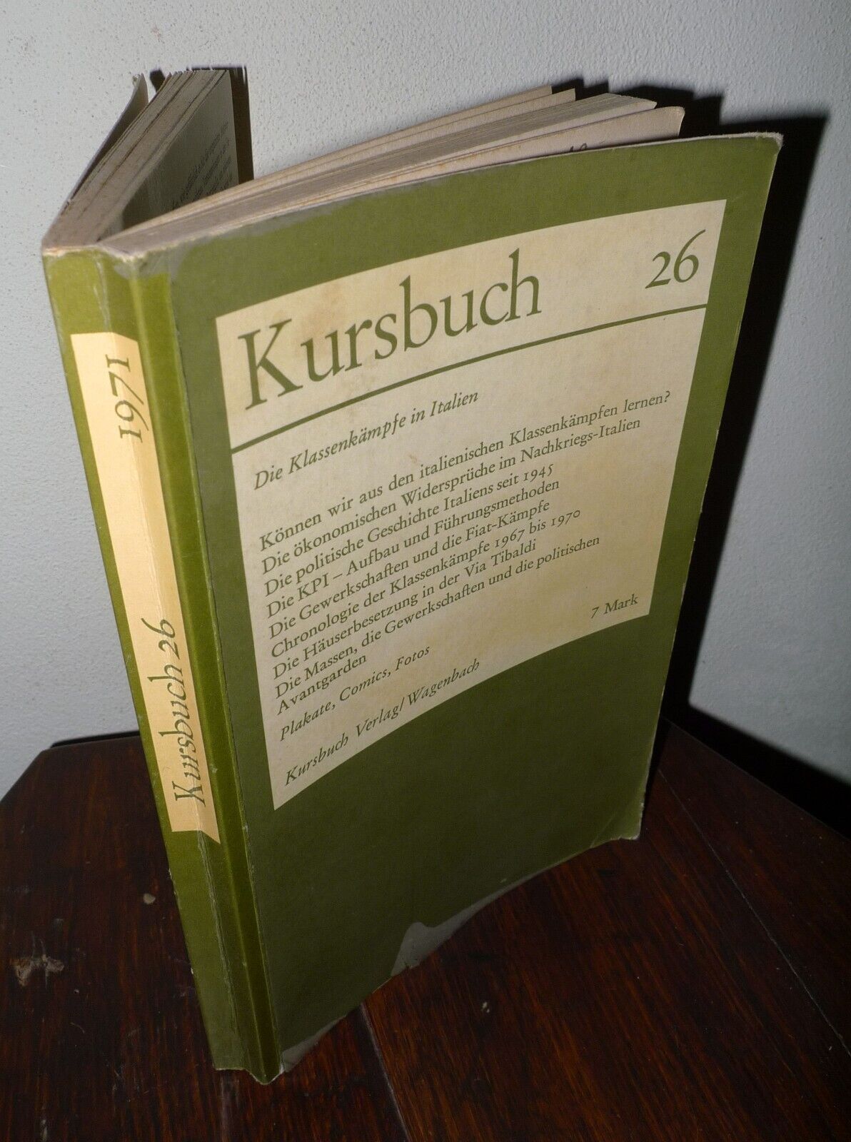 KURSBUCK 26 1971.DIE KLASSENKÄMPFE IN ITALIEN[Enzensberger,ITALIA,LOTTA CLASSE