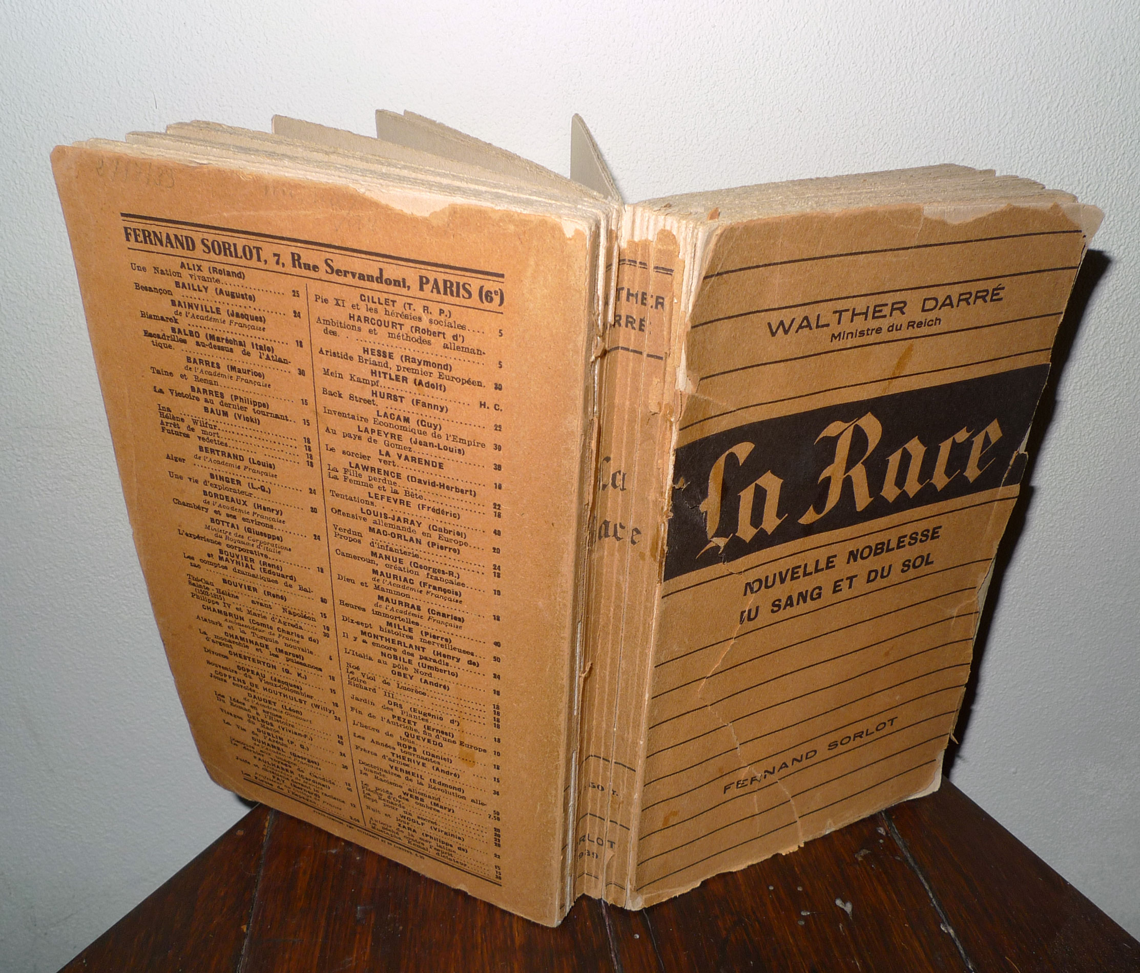 LA RACE. NOUVELLE NOBLESSE DU SANG ET DU SOL. (NEUADEL …