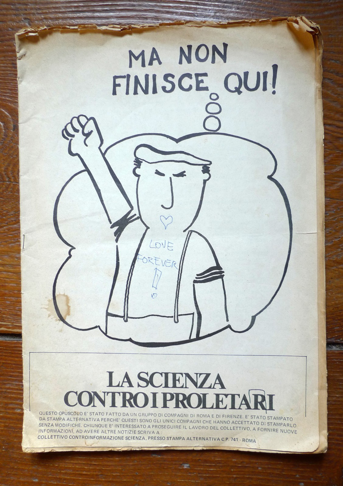LA SCIENZA CONTRO I PROLETARI,1973 Stampa Alternativa[controinformazione