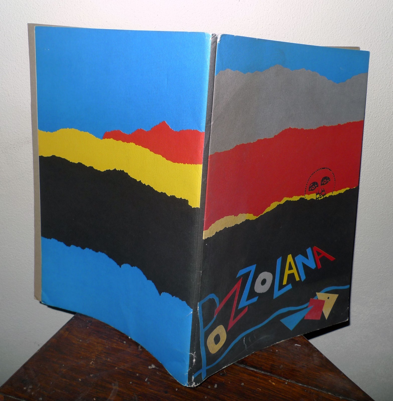 LIBRO D'ARTISTA-POZZOLANA[poesia visiva,Carmine Lubrano,Sanguineti,Diacono