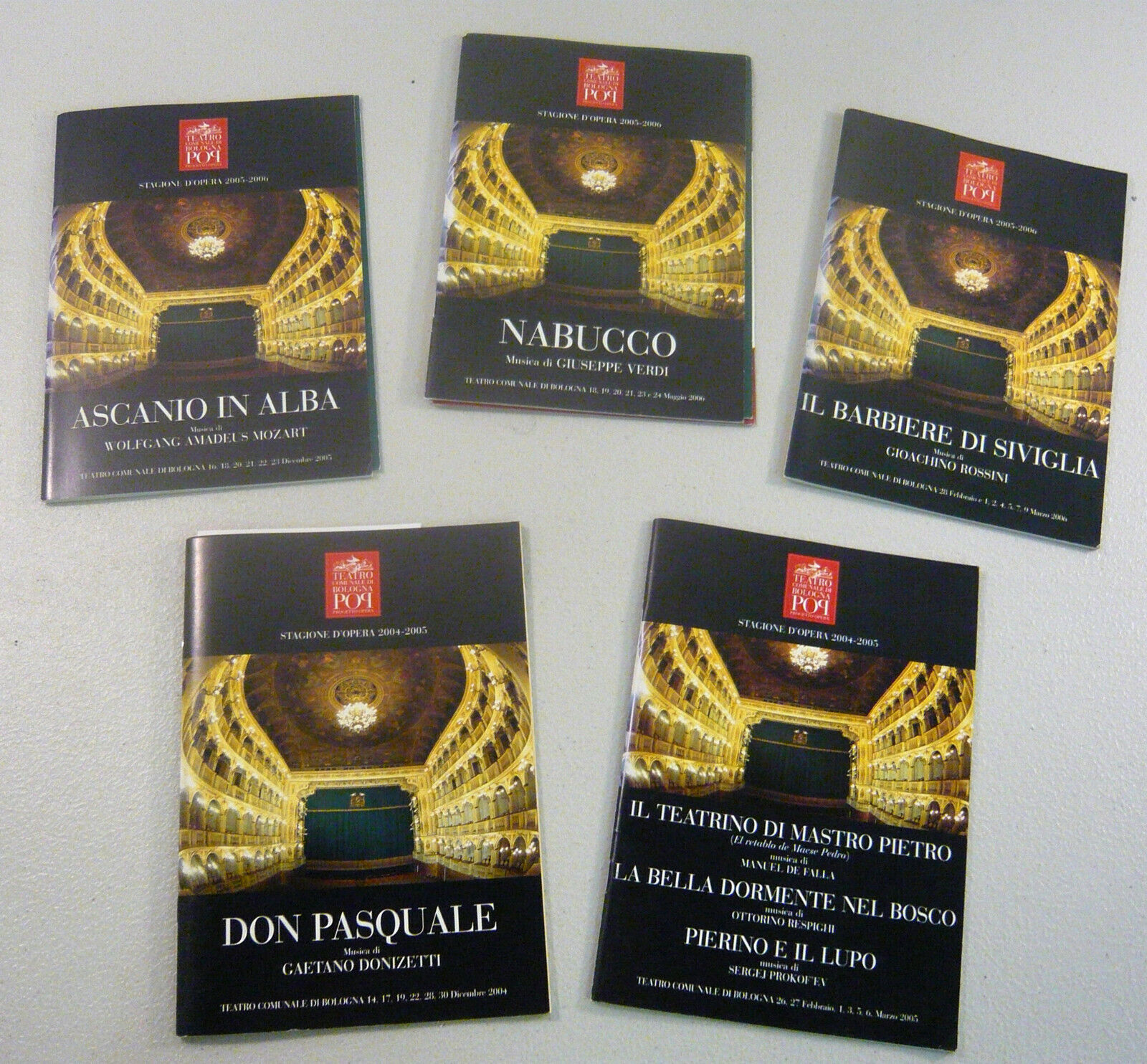 Lotto 11 libretti,TEATRO COMUNALE DI BOLOGNA[musica,opera,lirica,Verdi,Mozart