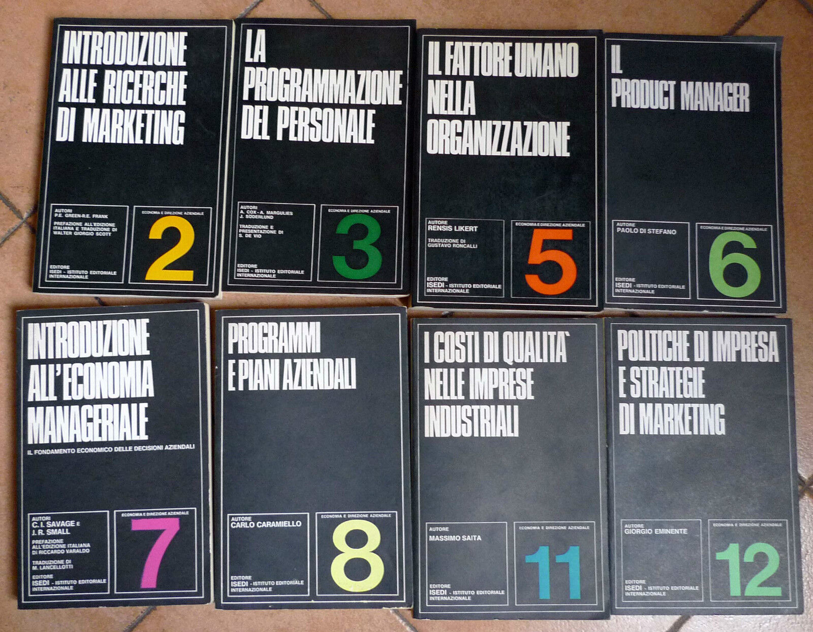 Lotto 21 ECONOMIA E DIREZIONE AZIENDALE,1971 ISEDI[management,marketing,azienda