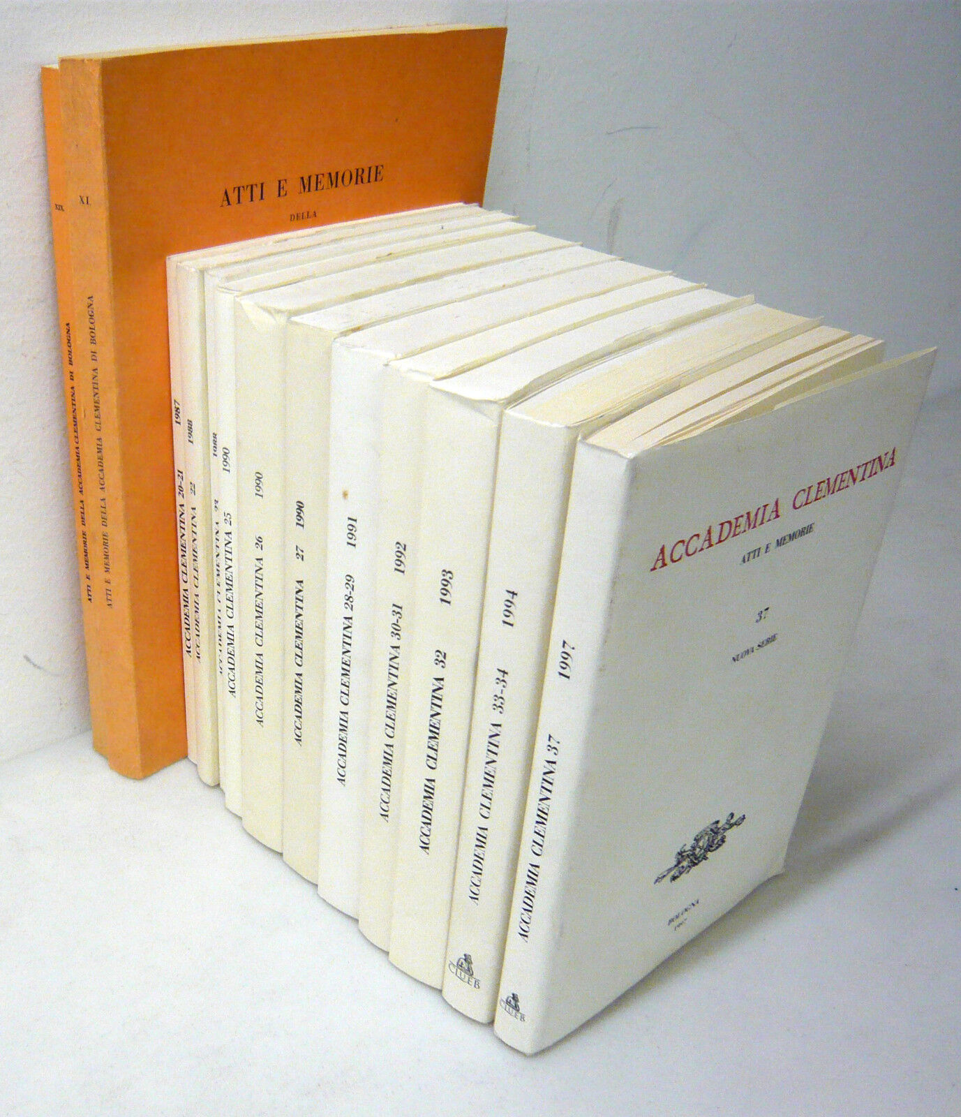 LOTTO ACCADEMIA CLEMENTINA.ATTI E MEMORIE 1974-1997[storia,Belle Arti,Bologna