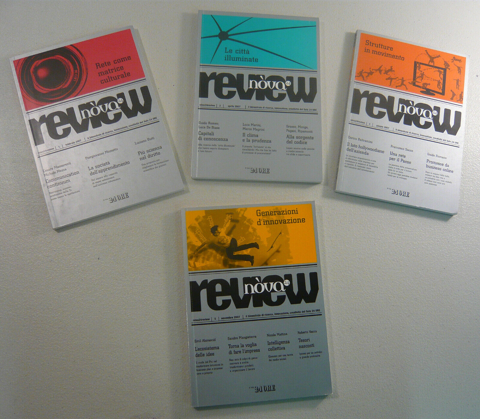 Lotto bimestrale NOVA 24 REVIEW,2007 IL SOLE 24 ORE[ricerca,innovazione